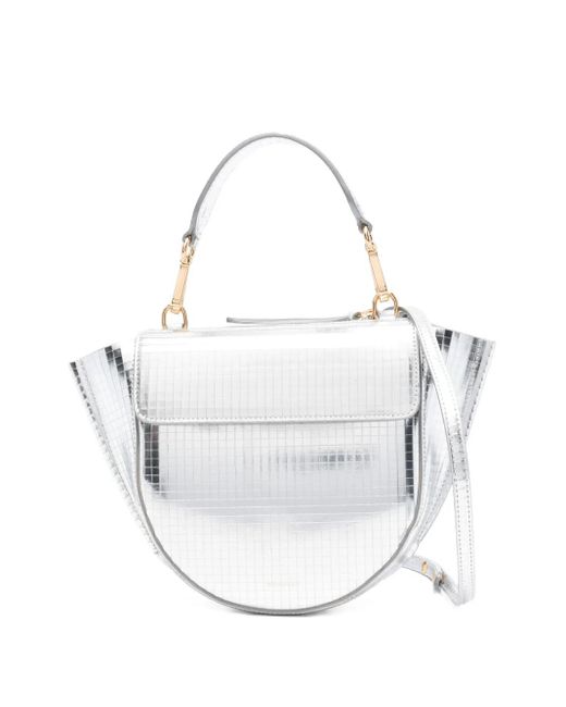 Wandler Hortensia Shopper Met Klep En Patroon in het White