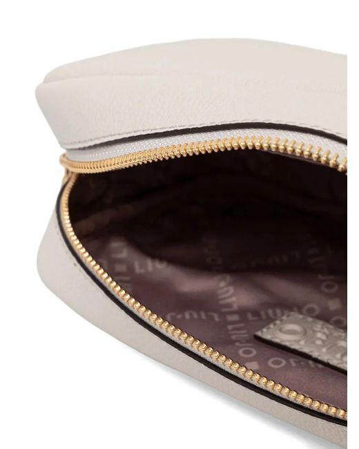Bandolera pequeña con placa del logo Liu Jo de color White