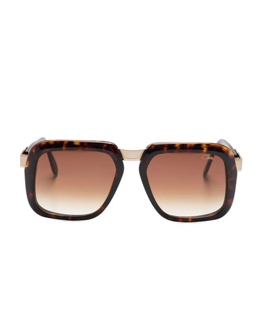 Cazal Pink Square-Frame Sunglasses