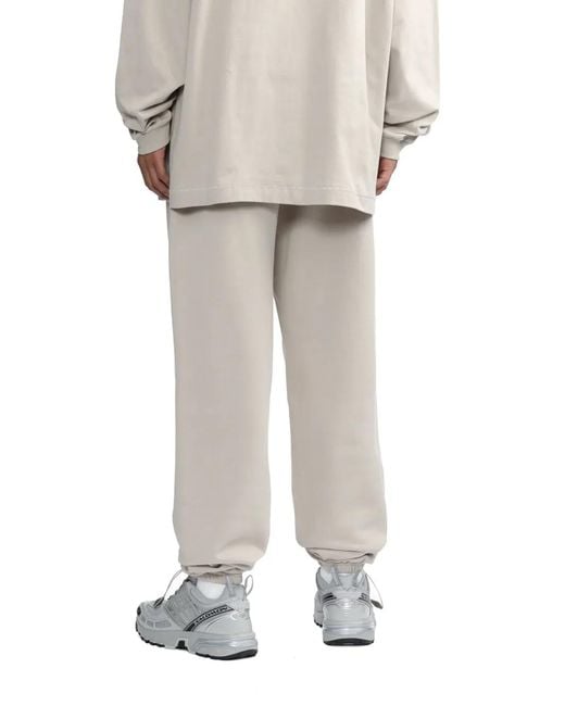 Fear Of God Gray Logo-Print Jersey Track Pants for men