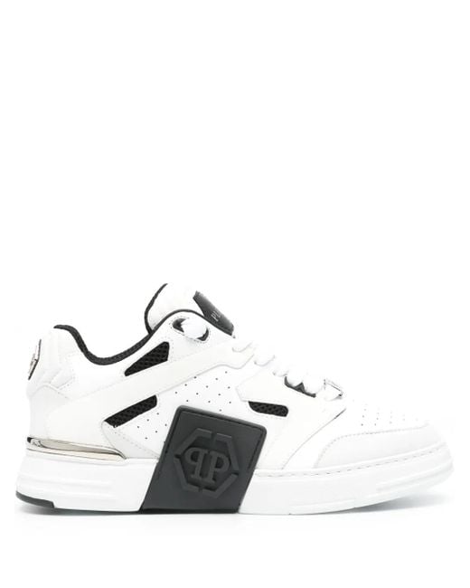 Philipp Plein White And Phantom Street Sneakers for men
