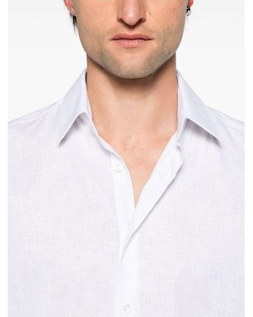 Camicia leggera di Karl Lagerfeld in White da Uomo