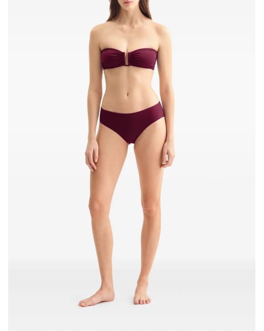 Eres Purple Show Bandeau Bikini Top