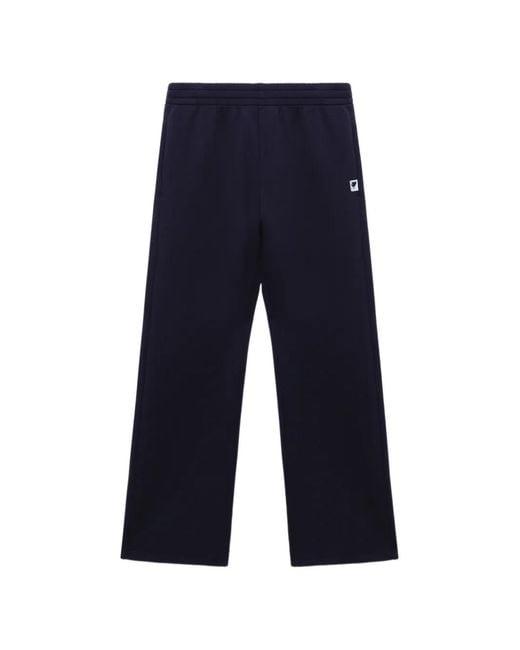 A Bathing Ape Blue Logo Patch Trousers