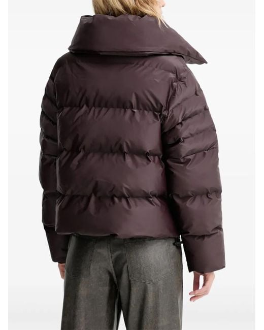 Rains Black Alta Vision Puffer Jacket