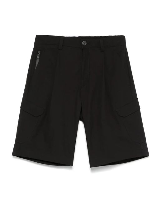 Herno Shorts Met Geplooid Detail in het Black voor heren