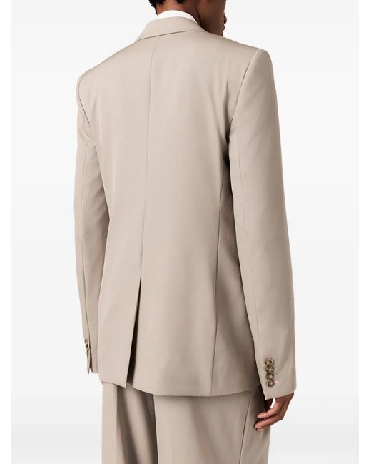 Stella McCartney Natural Double-Breasted Wool Jacket