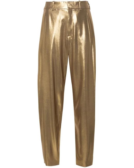Ralph Lauren Natural `Cassidy` Ankle Pleated Pants