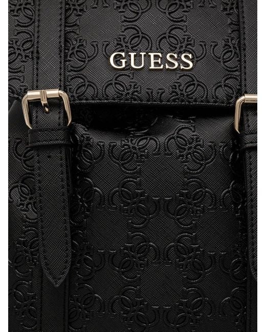 Guess Backpack in Black embossed leather GUESS® Milano Faux-Leather Backpack main image 2