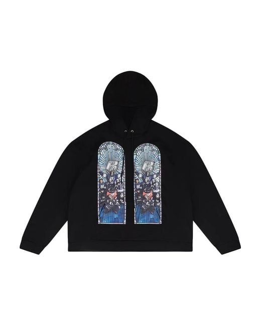 Who Decides War Blue X Ruff Ryders Graphic-Print Hoodie for men