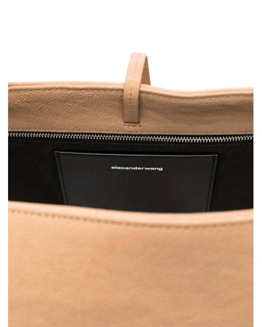 Alexander Wang Brown Logo-Embossed Tote Bag
