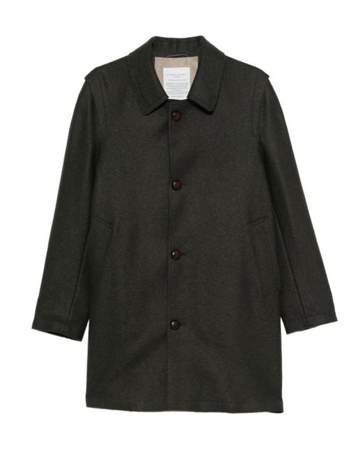 Manteau Feutré À Simple Boutonnage Lodenfrey pour homme en coloris Black