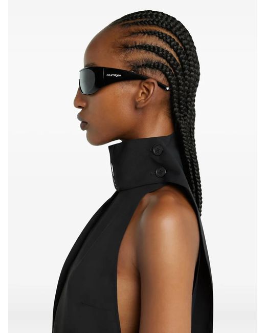 Courreges Black Elegant Spring Summer Mini Shirt For