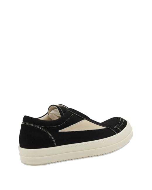 メンズ Rick Owens スリッポン スニーカー Black