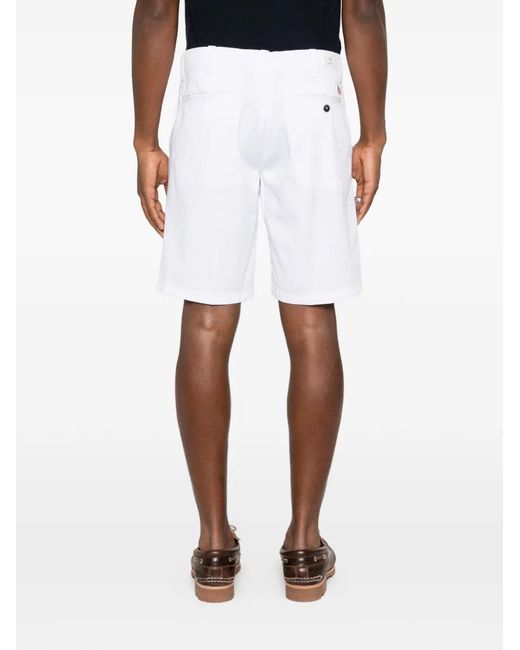 Roy Rogers White Logo-Patch Shorts for men