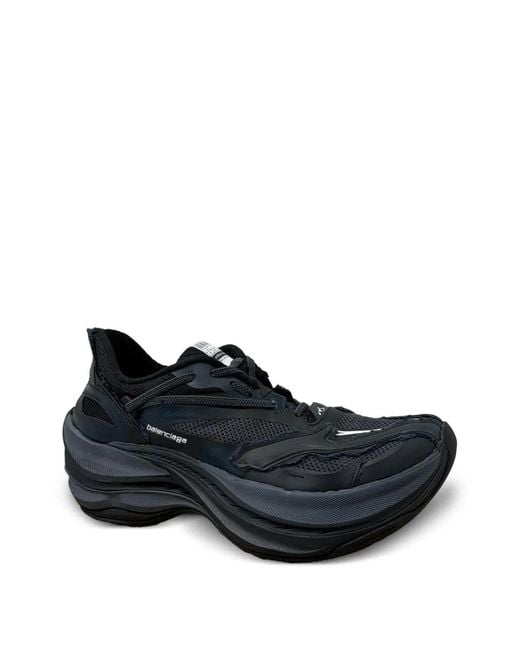 Balenciaga Black Jet Panelled Sneakers for men