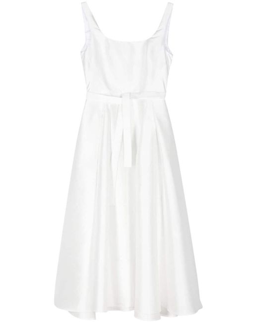 Blanca Vita White Arrojadoa Flared Midi Dress