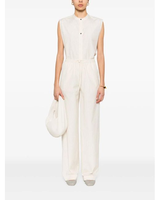 Loulou de Saison White Serostripes Trousers