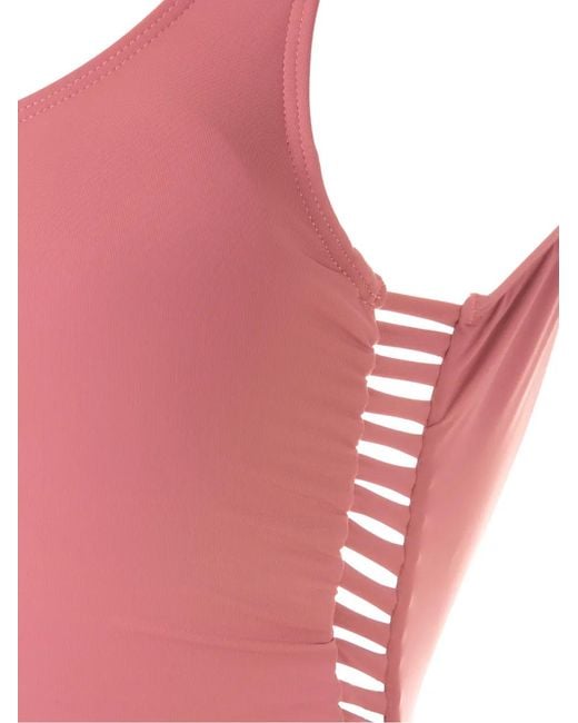 Amir Slama Pink Cut-Out Swimsuit