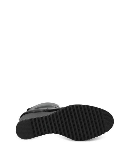 Mexx Black Wedge Zip Boots