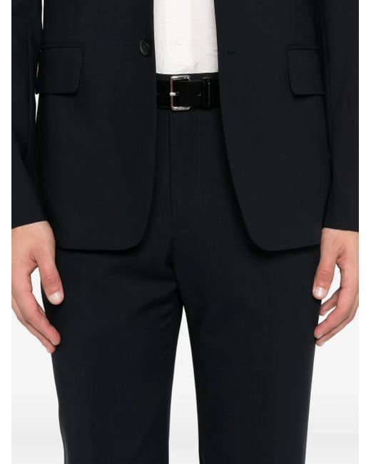 Sandro Black Wool Tailored Trousers for men