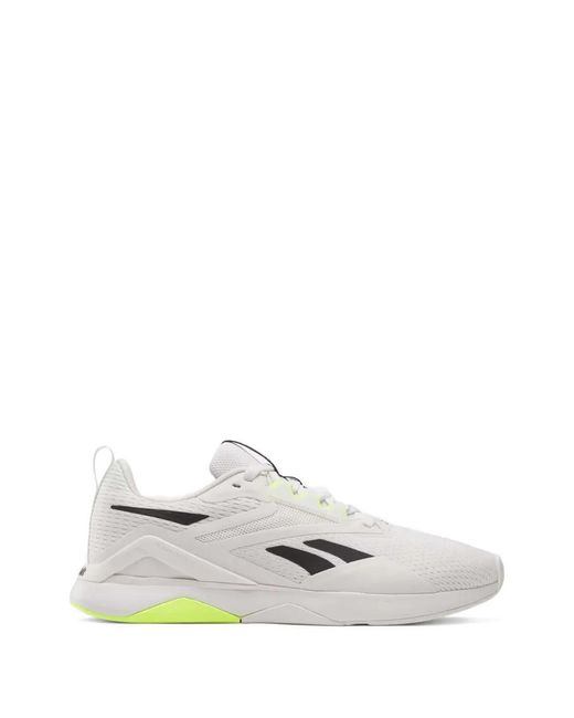 Reebok White Nanoflex Tr 2.0 Low-Top Sneakers for men