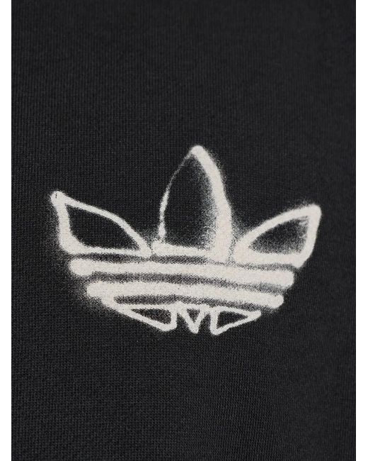 Adidas Blue Graphic-Print Hoodie for men