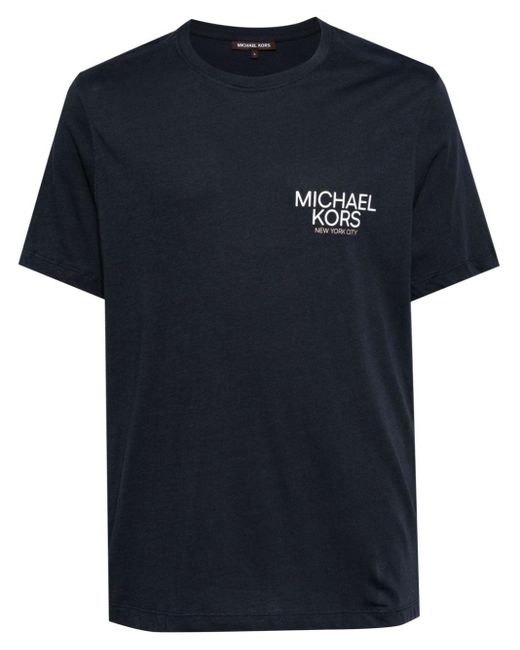メンズ Michael Kors ロゴ Tシャツ Blue