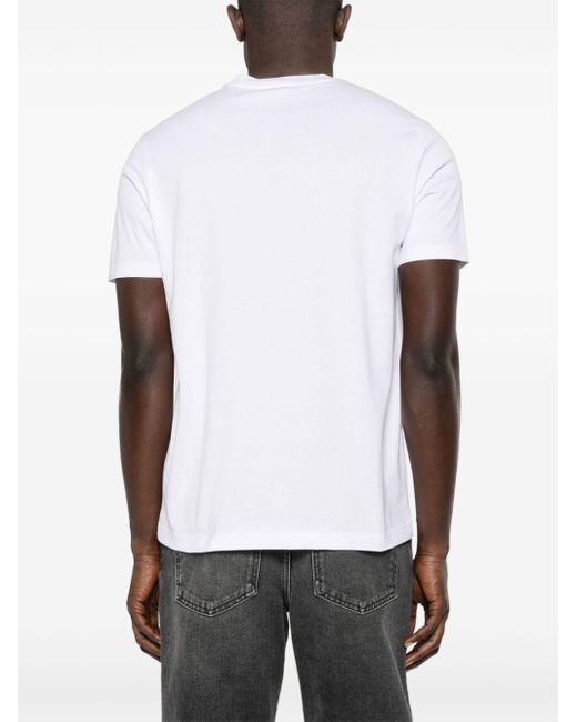 メンズ Paul & Shark Logo-print Cotton T-shirt White