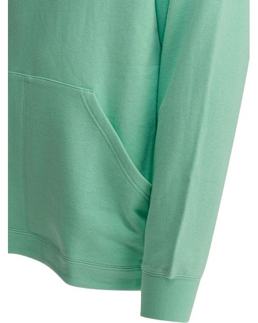 Beams Plus Green Zip-Up Hooded Sweatshirt for men