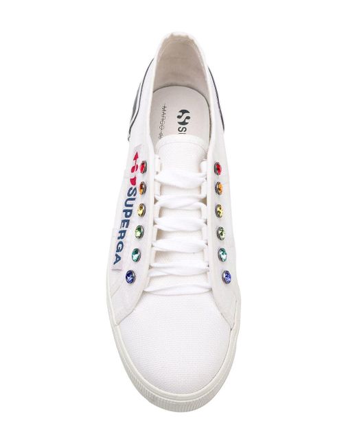 Marco De Vincenzo Sneakers Superga® X Flat Sneakers in White | Lyst