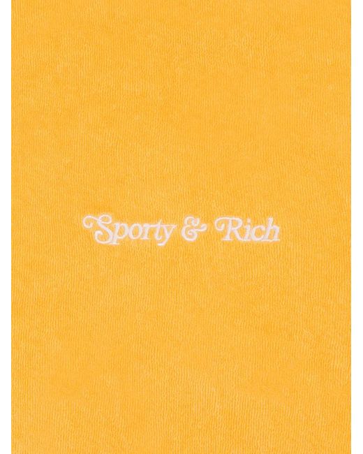 Sporty & Rich Yellow Polo Ny Tennis Club En Effet Éponge