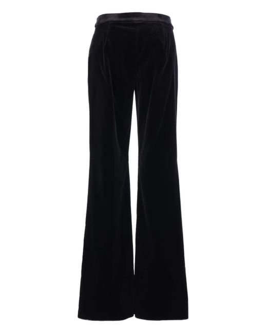Max Mara Black Vetrino Stripe-detail Trousers