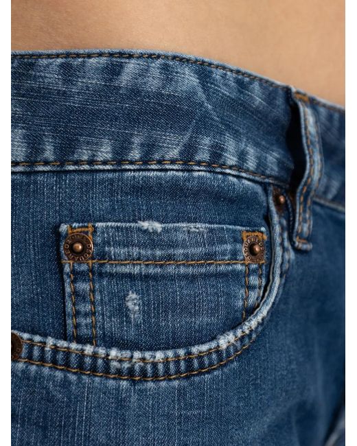 DSquared² Blue Jenna Distressed Faded-Effect Jeans