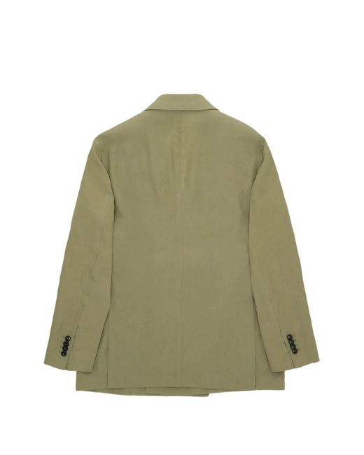 Fortela Green Double-Breasted Patch-Pocket Suit for men
