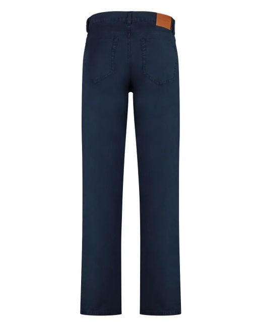 Gant Blue Logo-Patch Straight-Leg Jeans for men