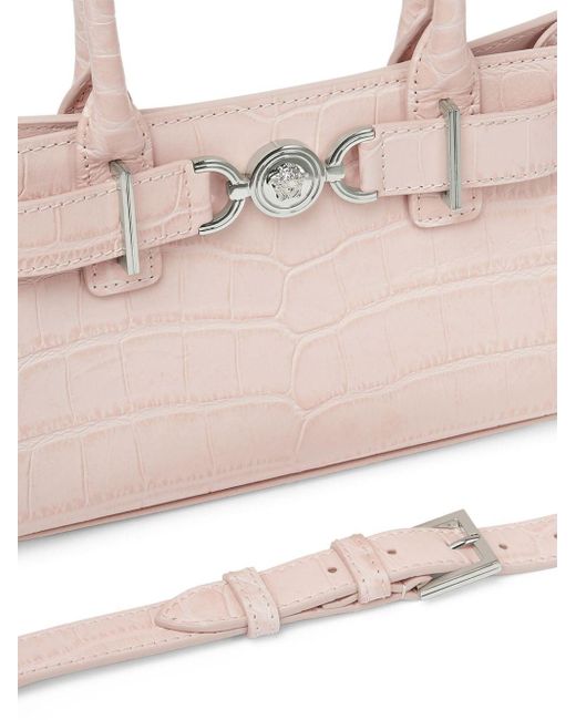 Versace メドゥーサ プレート ハンドバッグ Pink