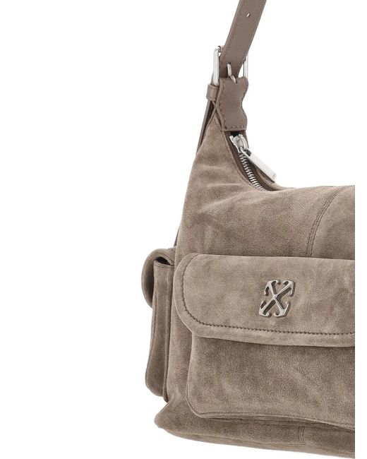 Off-White c/o Virgil Abloh Gray Dumbo.B Shoulder Bag