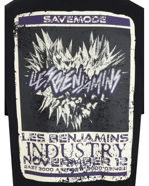 メンズ Les Benjamins グラフィック Tシャツ Black