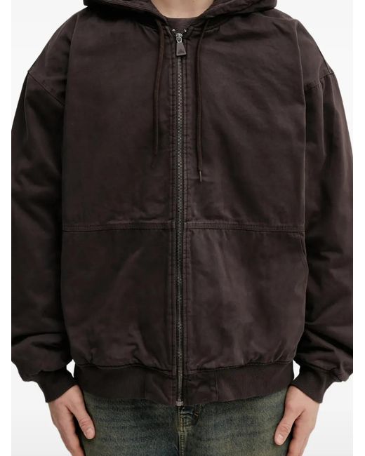 Adidas Black Hooded Zip Jacket for men