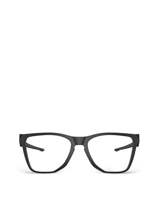 Oakley Black The Cut Rectangle-Frame Glasses for men
