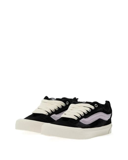 Vans Black Suede-Panel Sneakers