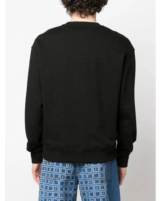 Sweat en coton à logo imprimé KENZO pour homme en coloris Black