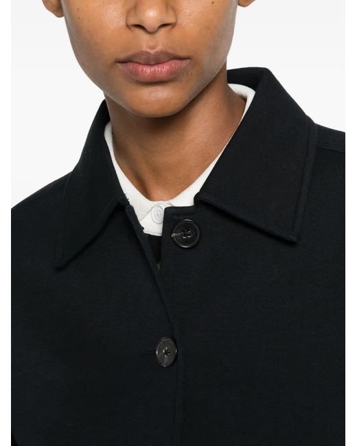 Marc O' Polo Black Button-Up Patch-Pocket Jacket