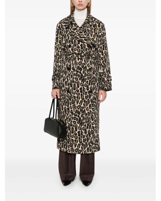 Theory Natural Leopard Trench Coat