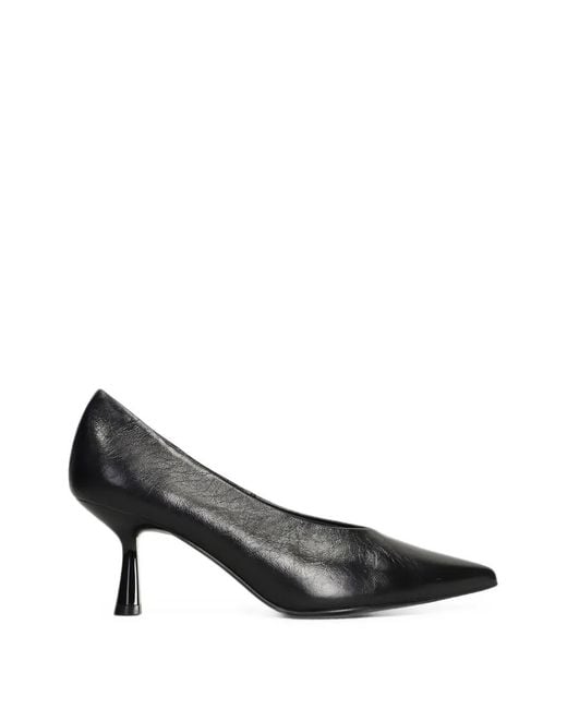 Bibi Lou Black Pointed-Toe Heeled Pumps