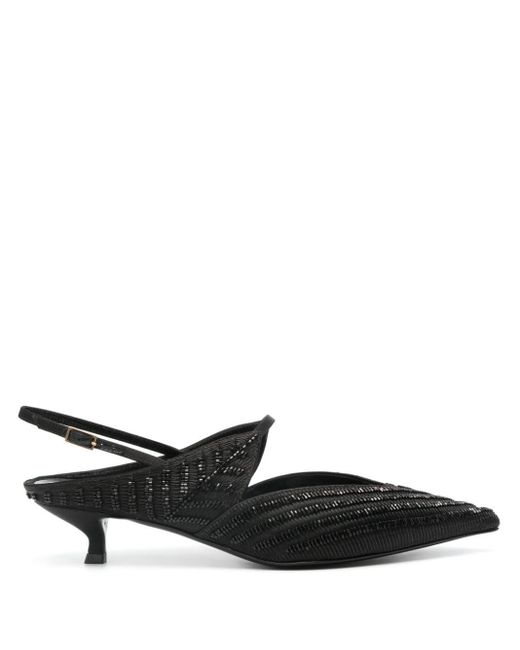 Zapatos de tacón de 35 mm Giorgio Armani de color Black