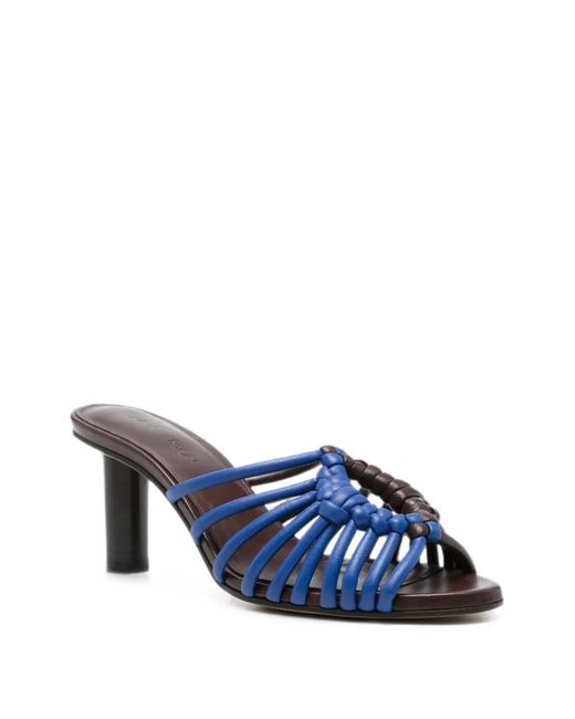 J.W. Anderson Blue Plot Leather Heeled Sandals