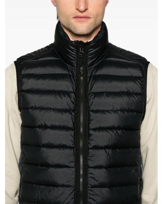 Stone Island Bodywarmer Met Print in het Black voor heren