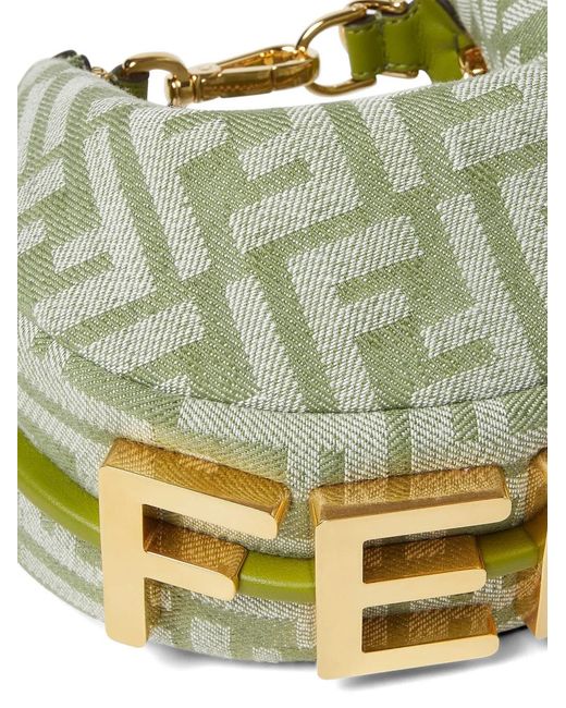 Fendi Green Mini Graphy Tote Bag